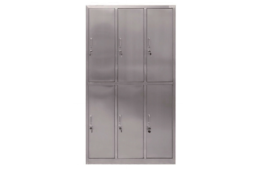 [C7]不銹鋼六門更衣柜
