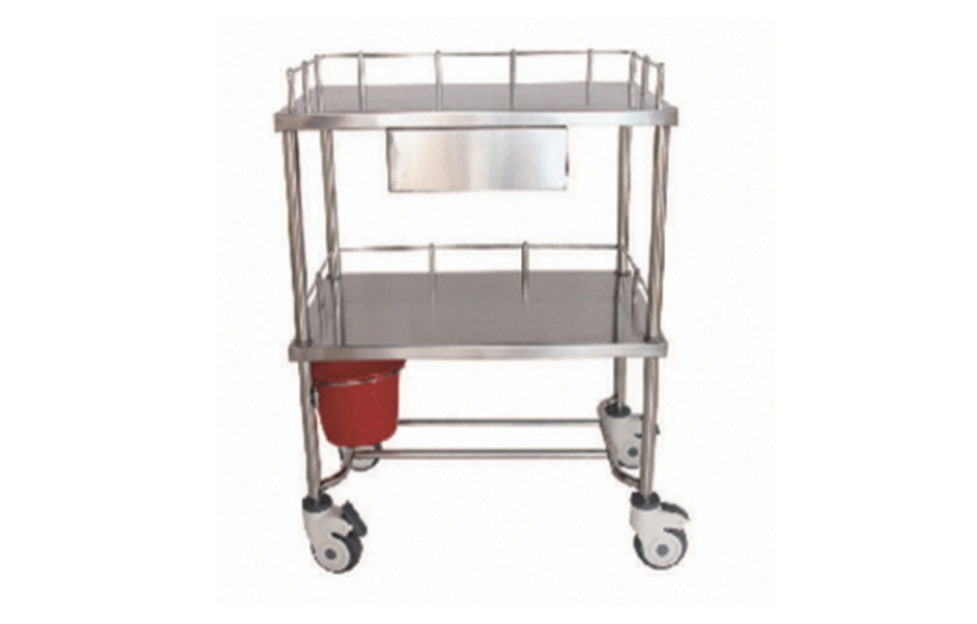 [B5]不銹鋼治療車(半抽屜)