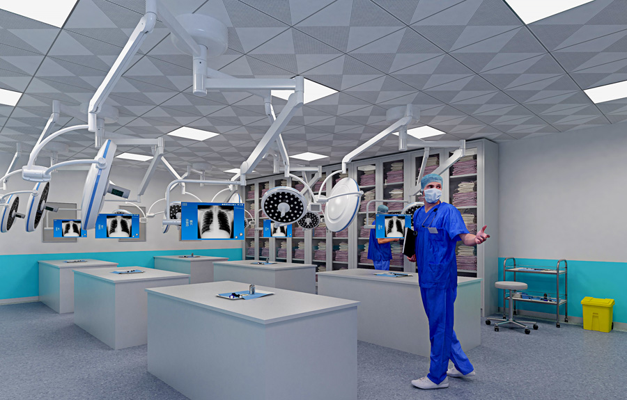 花瓣子母無影燈燈